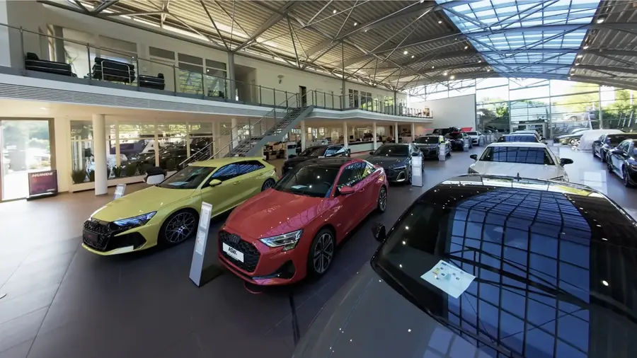 Der ASW-Campus in der Stuttgarter Straße in Heilbronn mit Audi Zentrum und BYD Showroom